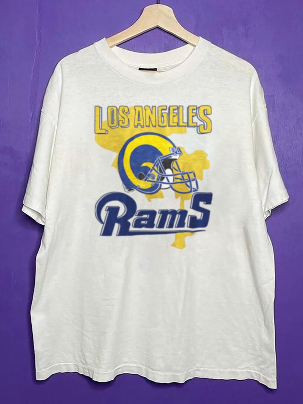 Vintage Los Angeles Rams Football Logo Shirt, Retro NFL LA Rams Unisex Shirt Tee